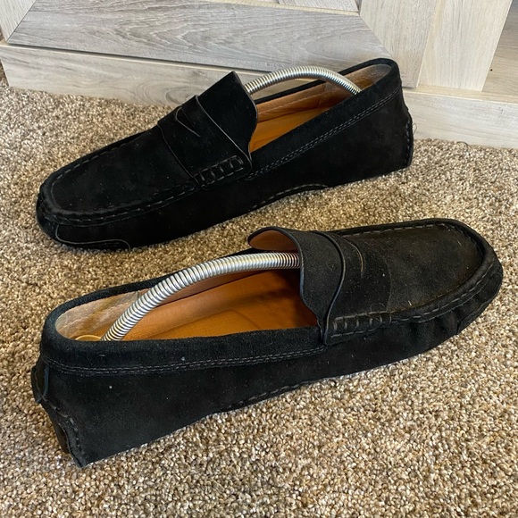 GENTLE SOULS - MATEO DRIVER PENNY LOAFER Black Suede 11.5 - Picture 10 of 15